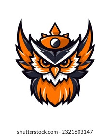 A charming and whimsical owl vector clip art illustration, with a playful expression and colorful plumage, guaranteed to add a touch of enchantment to your designs