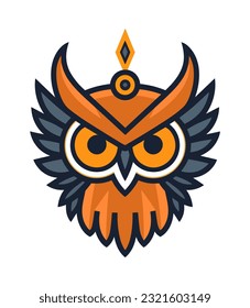 A charming and whimsical owl vector clip art illustration, with a playful expression and colorful plumage, guaranteed to add a touch of enchantment to your designs