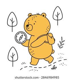 A charming yellow bear