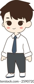 Charming Young Man in Business Attire