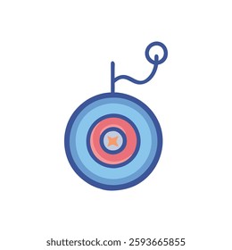 A charming yo-yo icon perfect for imaginative play and activities.