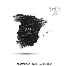 Charocal grunge texture map-Spain
