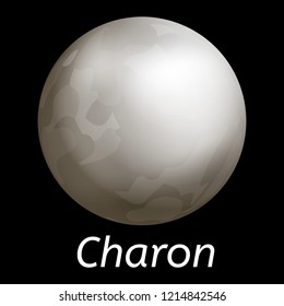 Charon icon. Realistic illustration of charon vector icon for web design