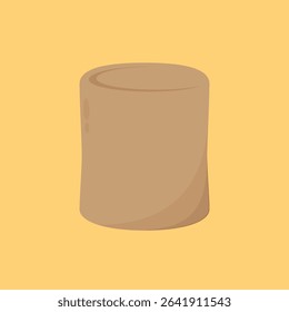 Charred marshmallow. Marshmallow Burnt. marshmallow isolated vector.
