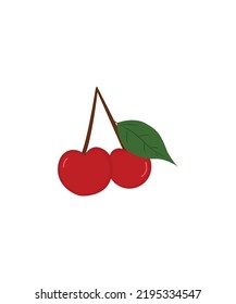 Charry Fruit icon isolated on white background 