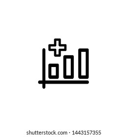 chart 1 icon sign signifier vector