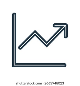 Ícone do Gráfico 2, Sinal do logotipo do vetor, Ilustração, forma, design, ícone UX UI, eps editáveis