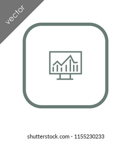 chart analysis presentation icon