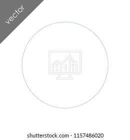 chart analysis presentation icon