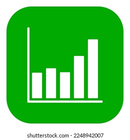 Chart and app icon on white