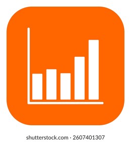 Chart and app icon on white