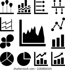 Chart area icon in a collection with other items