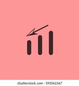 Chart arrow icon