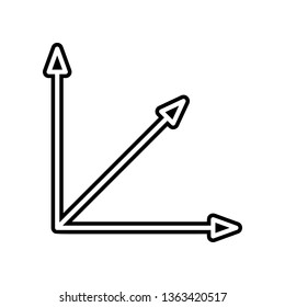 chart arrow icon. Element of finance and chart for mobile concept and web apps icon. Glyph, flat icon for website design and development, app development
