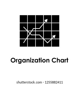 chart, arrow up, organization chart icon. One of business collection icons for websites, web design, mobile app