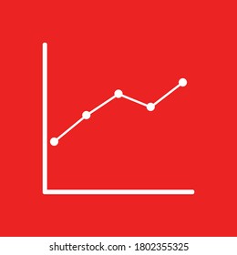 Chart and background as icon