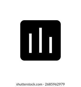 Chart Bar Icon for Data and Analysis