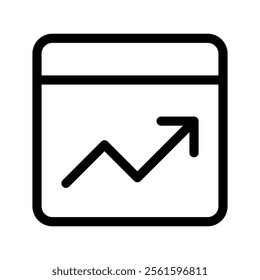Chart Bar Icon Vector Symbol Design Illustration