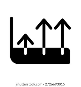 Chart Bar Icon Vector Symbol Design Illustration