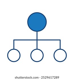 Chart Blue Icon. Business Statistics, Diagrams and Graphs Icon Editable Stroke Vector Illustration