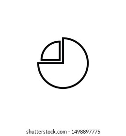 Chart board outline vector icon