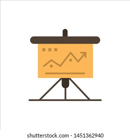 Chart, Business, Challenge, Marketing, Solution, Success, Tactics  Flat Color Icon. Vector icon banner Template