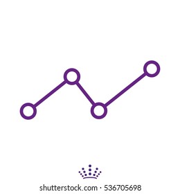 chart, business growth, icon, vector illustration EPS 10