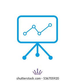 chart, business growth, icon, vector illustration EPS 10