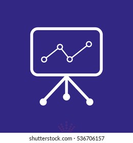 chart, business growth, icon, vector illustration EPS 10