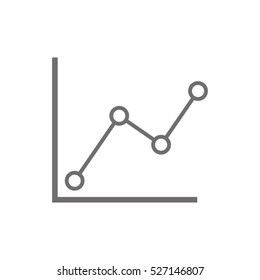 chart, business growth, vector icon, eps10