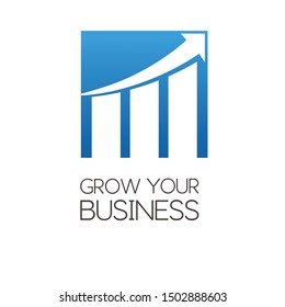 chart business logo design vector template 