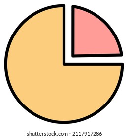 Chart business marketing  doodle vector illustration icon