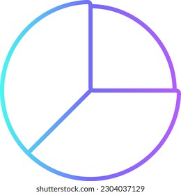 Chart Business and office icon with blue duotone style. diagram, growth, graphic, finance, data, report, pie. Vector illustration