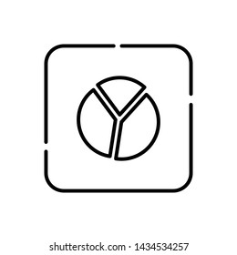 Chart, business symbol vector icon