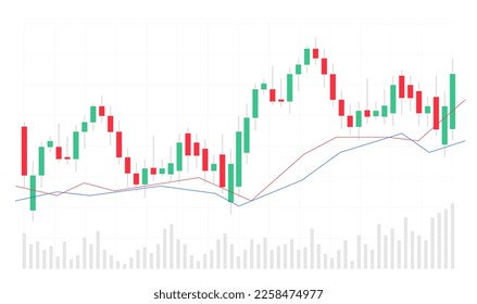 Chart candle stock graph forex market. Trade candle chart stock finance price exchange background crypto currency