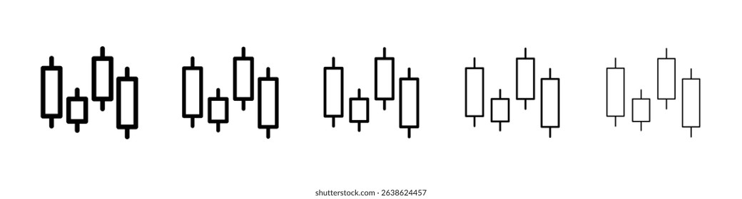 Chart candlestick icon concept. graphic design, logo, Web, UI.