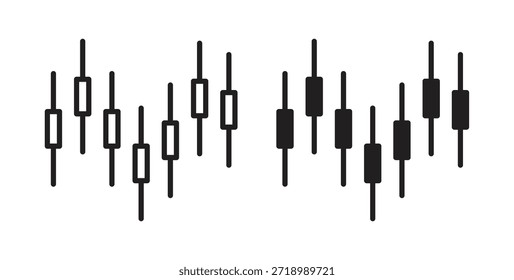 Ícone de candelabro gráfico para aplicativo móvel, designs editáveis