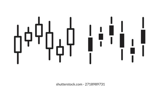 Ícone de candelabro gráfico para aplicativo móvel, designs editáveis