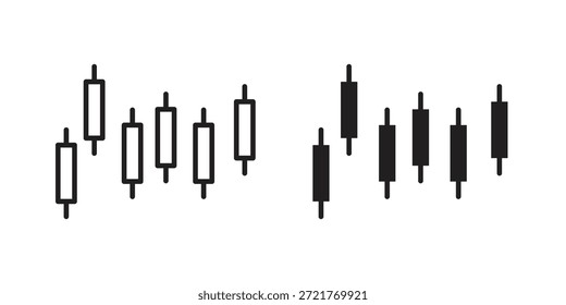 Icono del candelero del gráfico para su diseño del Sitio web, logotipo, App, interfaz de usuario. EPS10