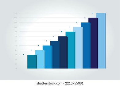 Chart, column graph, infographic element. 