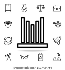 chart columns icon. Science icons universal set for web and mobile