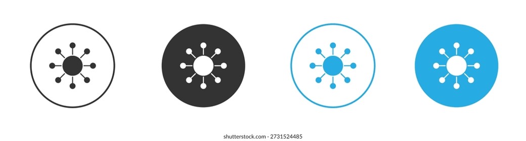 Símbolo de clipart de desenho de ícone conectado ao gráfico . Ilustração vetorial