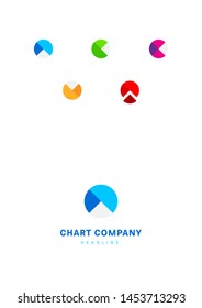 Chart corp company logo template.