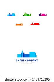 Chart corp company logo template.