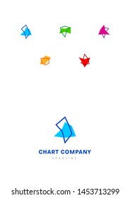 Chart corp company logo template.