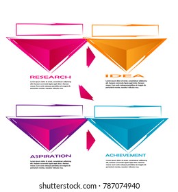 chart data element vector infographic isolated on white background