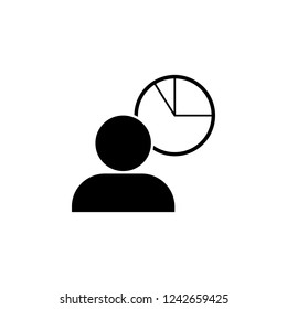chart, data icon. Simple glyph vector of business set for UI and UX, website or mobile application