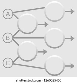 Chart design for business presentations with three steps.