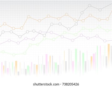 Chart Design Isolated On White Background Stock Vector (Royalty Free ...