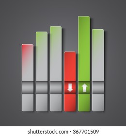 Chart design. Maximum and minimum.